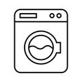 washing machine icon vector. electric appliances icon line style