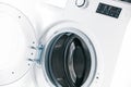 Washing machine with an open door detail Royalty Free Stock Photo