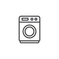 Washing machine outline icon