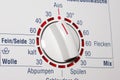 Washing machine - temerature dial Royalty Free Stock Photo