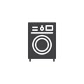 Washing machine vector icon