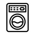 Washing Machine Vector Thick Line Icon For Personal And Commercial Use Royalty Free Stock Photo