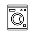 Washing mashine icon on a white background