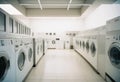 washing mashines in appliance store Royalty Free Stock Photo