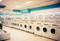 washing mashines in appliance store Royalty Free Stock Photo