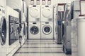 Washing mashines in appliance store