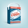 Washing powder box Royalty Free Stock Photo