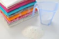 Washing powder for colored fabrics