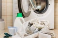 Laundry washing powder detergent Royalty Free Stock Photo