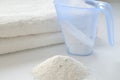 Washing powder for white fabrics