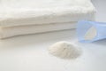 Washing powder for white fabrics