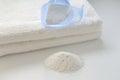 Washing powder for white fabrics