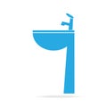 Washing sink icon, Toilet sign