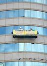 Washing Windows of an Office Building