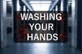 Washing your hands. Illustration demonstrating important measure during coronavirus