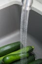Washing Zucchini