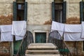 Washings Drying in Venice Royalty Free Stock Photo
