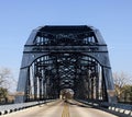 Washington Avenue Bridge in Waco Texas Royalty Free Stock Photo