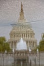 Washington Capitol Reflection Royalty Free Stock Photo