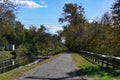 Washington Crossing, NJ: The Delaware Canal Towpath Royalty Free Stock Photo