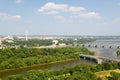 Washington D.C. aerial view Royalty Free Stock Photo