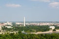 Washington D.C. aerial view Royalty Free Stock Photo