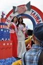 WASHINGTON, D.C. - JULY 4, 2017: representatives of Taiwan-participants of the 2017 National Independence Day Parade July 4, 2017 Royalty Free Stock Photo