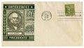 Washington D.C., The USA  - 11 August 1938: US historical envelope: cover with cachet portrait of 8th President Martin Van Buren, Royalty Free Stock Photo