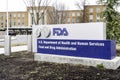 Washington, D.C., USA- January 13, 2020: FDA Sign outside their headquarters in Washington DC