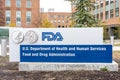 Washington, D.C., USA- January13, 2020: FDA Sign outside their headquarters in Washington.