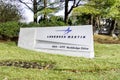 Washington, D.C., USA - January, 12,  2020: - Sign of Lockheed Martin in Washington, D.C., USA. Royalty Free Stock Photo