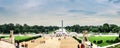 Washington D.C./ USA - 07.12.2013: Panoramic view at the Lincoln Memorial Reflecting Pool and Washington Monument.