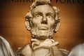 Washington DC, Abraham LIncoln statue inside Lincoln Memorial, built to honor the 16th President of the United States of America Royalty Free Stock Photo