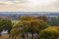 Washington DC aerial view with National Mall and Monument Royalty Free Stock Photo