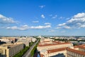 Washington DC - Aerial view of Pennsylvania street Royalty Free Stock Photo