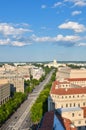 Washington DC - Aerial view of Pennsylvania street Royalty Free Stock Photo