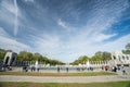 Washington DC- April 7, 2023: World War II Memorial, national memorial in the United States dedicated to Americans who served in Royalty Free Stock Photo