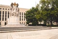 Washington, DC - August 5, 2019: The George Gorden Meade Memorial in downtown DC Penn Quarter