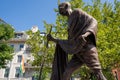 Large Mahatma Mohandas Gandhi statue located outside of the India Embassy in the Embassy Row area