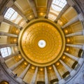 Washington DC Cannon Office Building Skylight Rotunda Dome Architecture Interior Radial Symmetry November 2016 Royalty Free Stock Photo