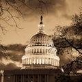 Washington DC - Capitol building dome in sepia Royalty Free Stock Photo