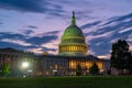 Washington DC. Capitol building at night. USA Congress, Washington D.C. Royalty Free Stock Photo