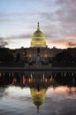 Washington DC - Capitol building and reflection Royalty Free Stock Photo