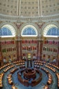 Washington DC, District of Columbia [Library of congress, main reading room and Great Hall interior Royalty Free Stock Photo