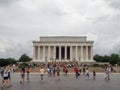 Washington DC, District of Columbia [United States US, Lincoln Memorial over Reflection pool, interior and exterior, Royalty Free Stock Photo