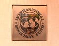 Washington, DC - June 04, 2018: Emblem of International Monetary Royalty Free Stock Photo