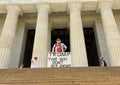 Washington, DC - June 01, 2018: Gale McCray, a 75 year old retiree from Fort Worth, TX ÃÂ who calls himself Old Man With a Sign ma