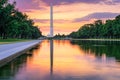 Washington DC and Monument Royalty Free Stock Photo