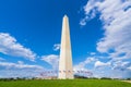 Washington dc,Washington monument on sunny day with blue sky background