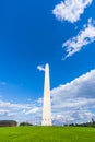 Washington dc,Washington monument on sunny day with blue sky background Royalty Free Stock Photo